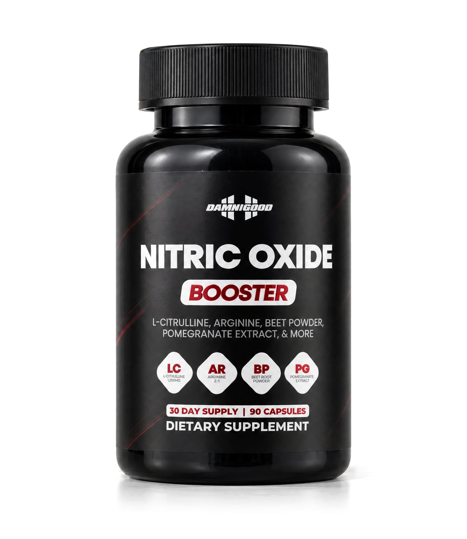 Damn Good Nitric Oxide Booster bottle