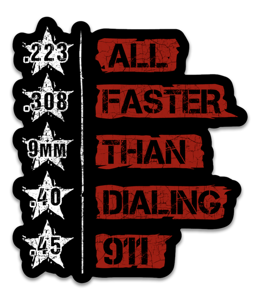 All Faster than 911 Decal