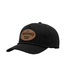 Unashamed Follower Of Christ Leather Patch Hat side