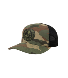 God Will Judge Our Enemies Camo Patch Hat side