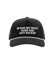Guns Are Just Backup Rope Hat front