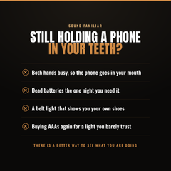 Still holding a phone in your teeth