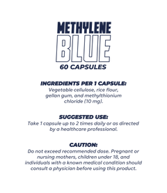 Damn Good™ Methylene Blue Capsules - 60 Capsules (30 Servings)