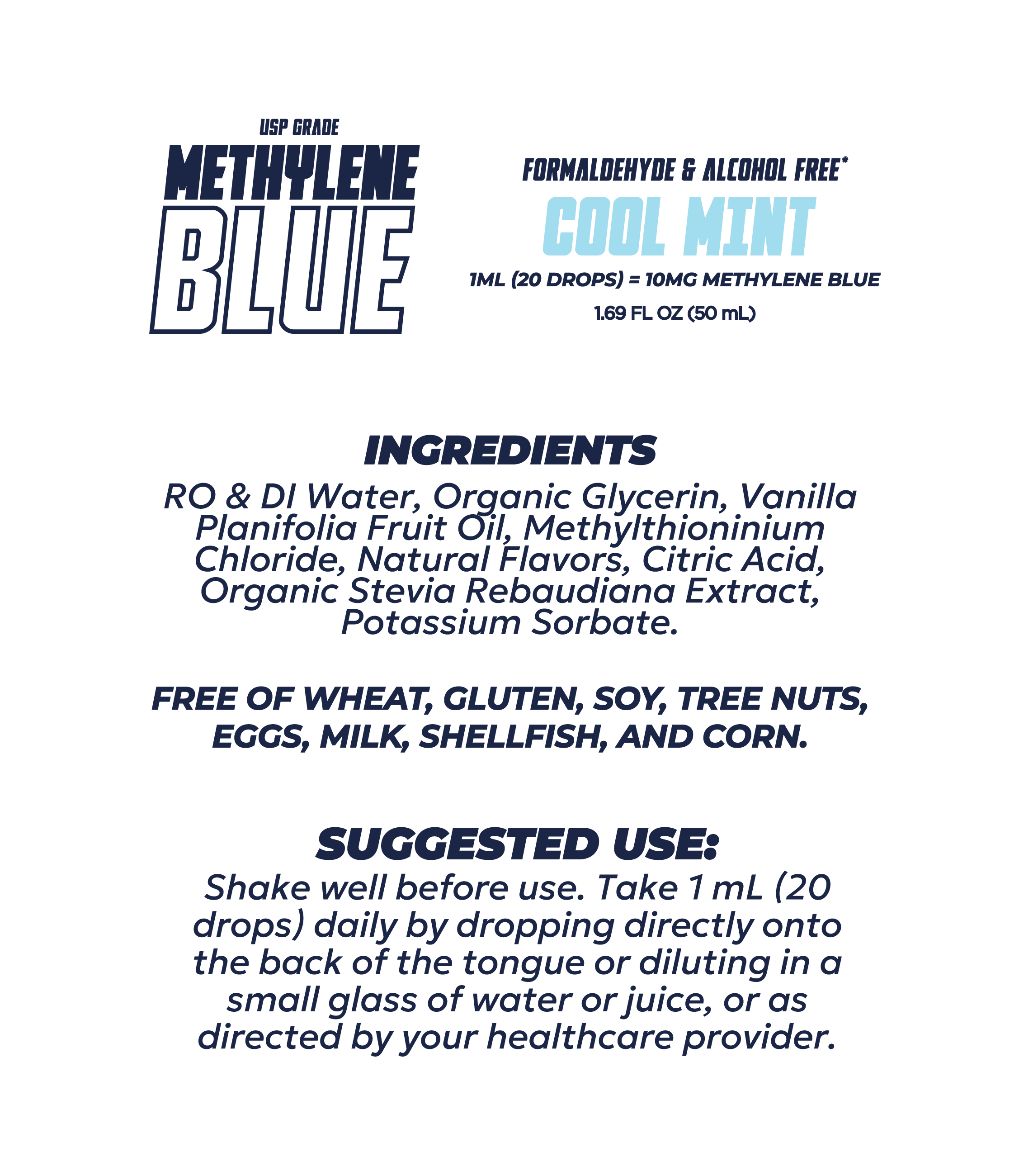 Damn Good™ Methylene Blue – USP Grade Solution (Cool Mint)