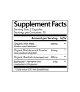 Damn Good™ Sea Moss Multimineral Complex - Thyroid  & Gut Function - 60 Capsules (30 Servings)