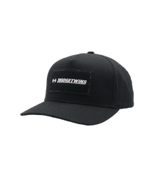 Hodgetwins Signature black patch hat, side