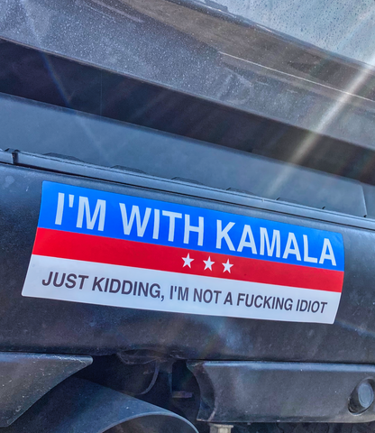 Just Kidding Kamala Bumper Sticker