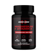 Damn Good™ Magnesium + Vitamin K - Cardiovascular & Skeletal Support - 90 Capsules (30 Servings)