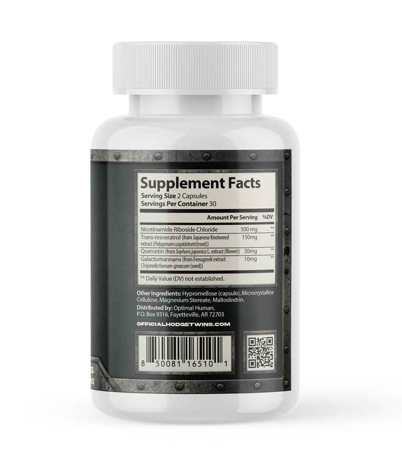 Damn Good™ NAD+ Cell Armor - 60 Capsules (30 Servings)