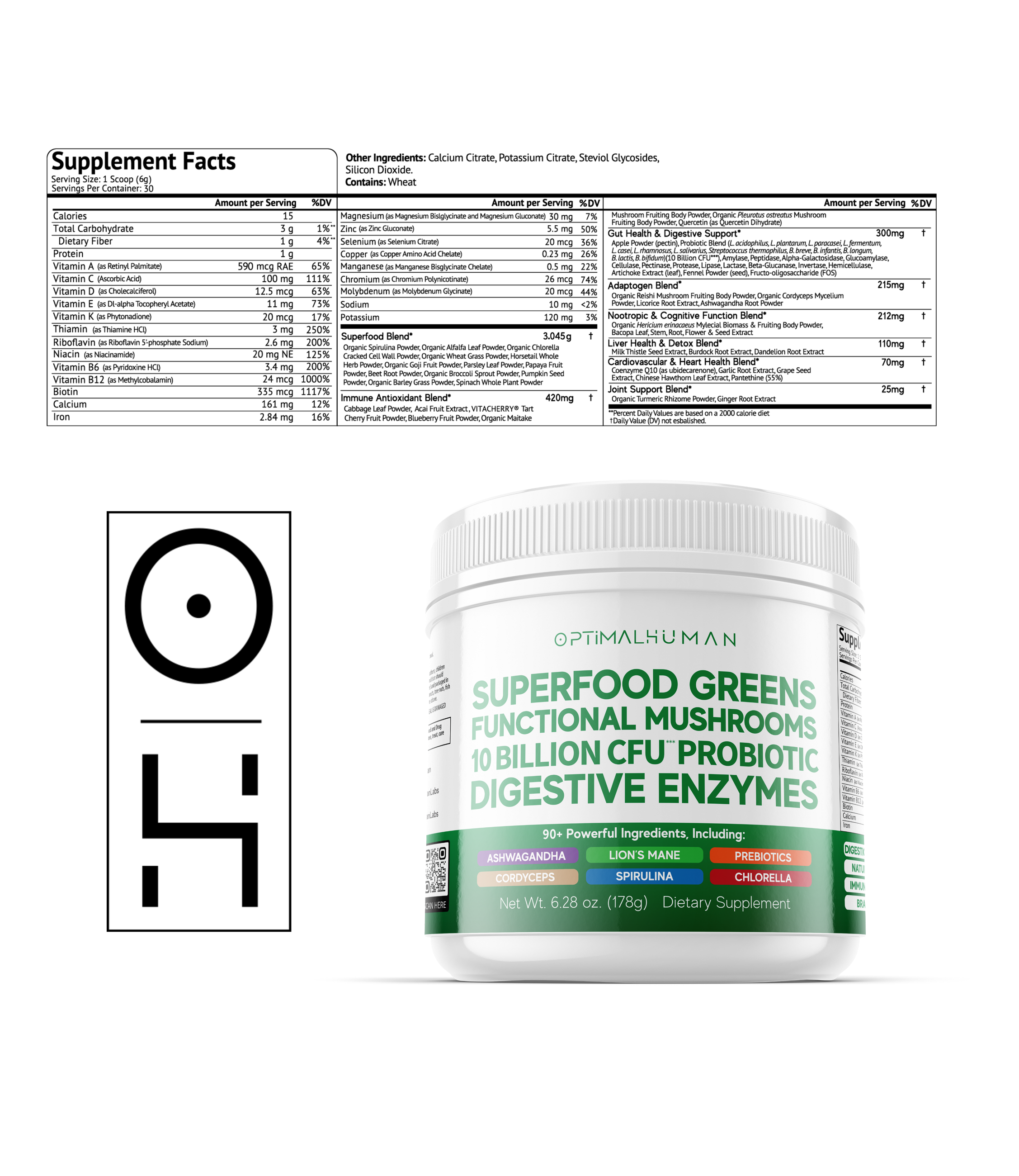 Optimal Human Superfood Greens