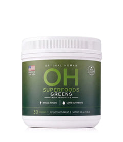 Optimal Human Superfoods Greens with Probiotics tub