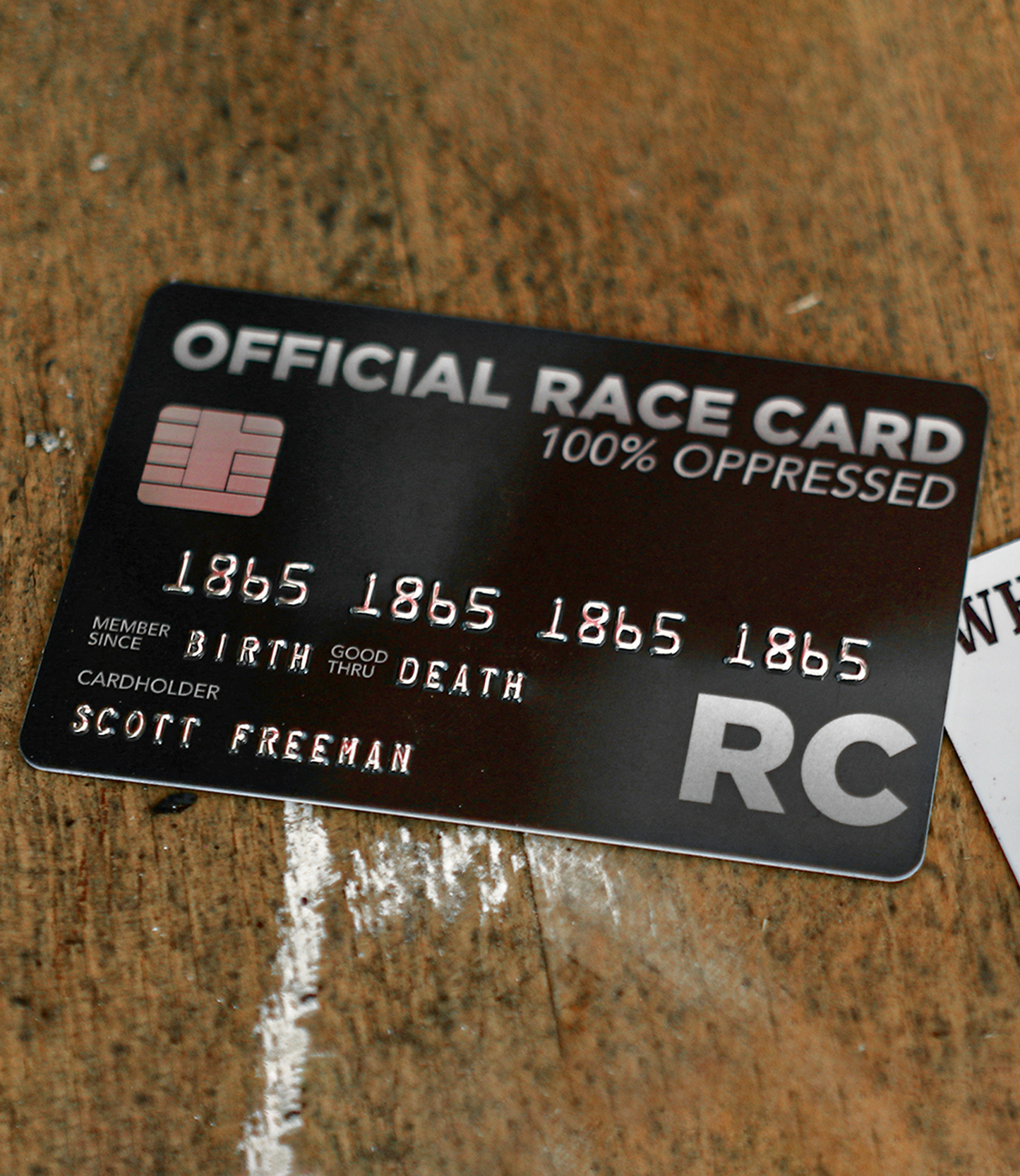 Official Race Card