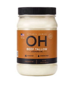Optimal Human Cooking Tallow - 100% Grass-Fed (2 Lbs)