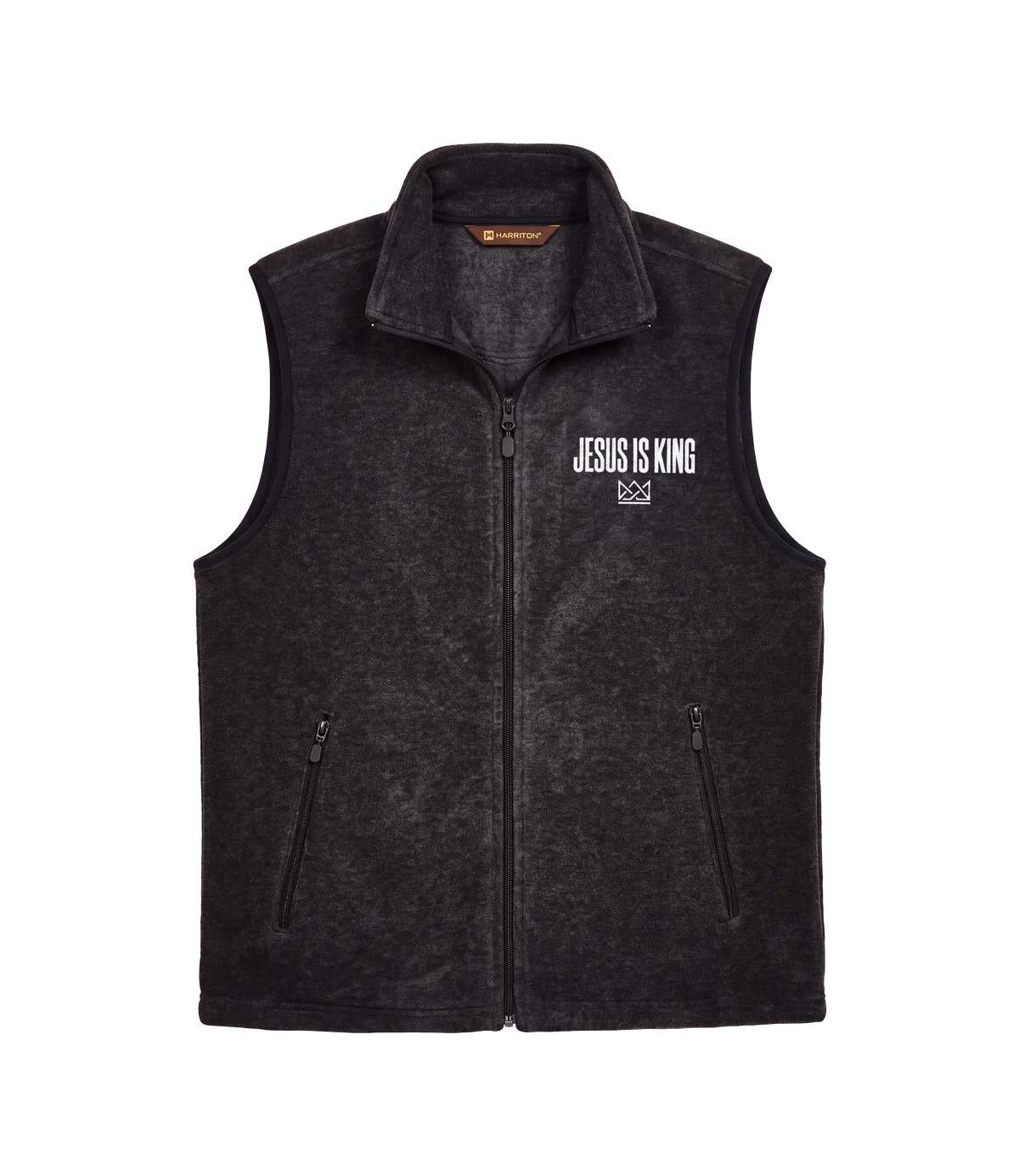 Jesus Is King Fleece Vest