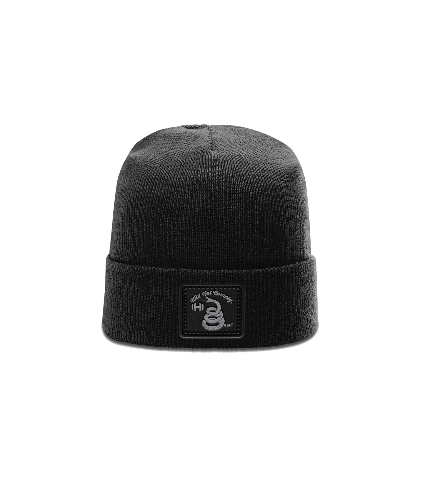Leather Will Not Comply Cuff Beanie