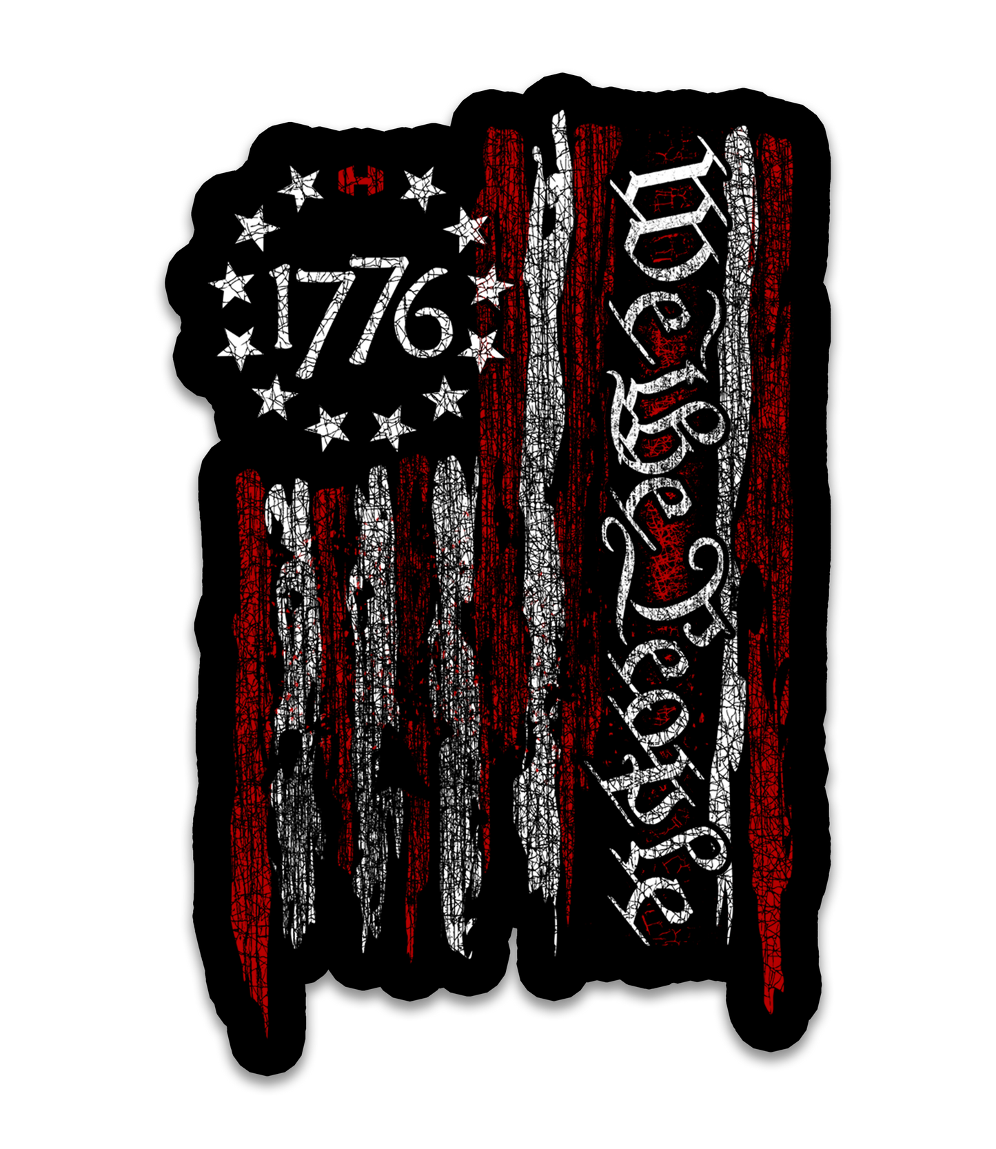 We The People 1776 Flag Decal