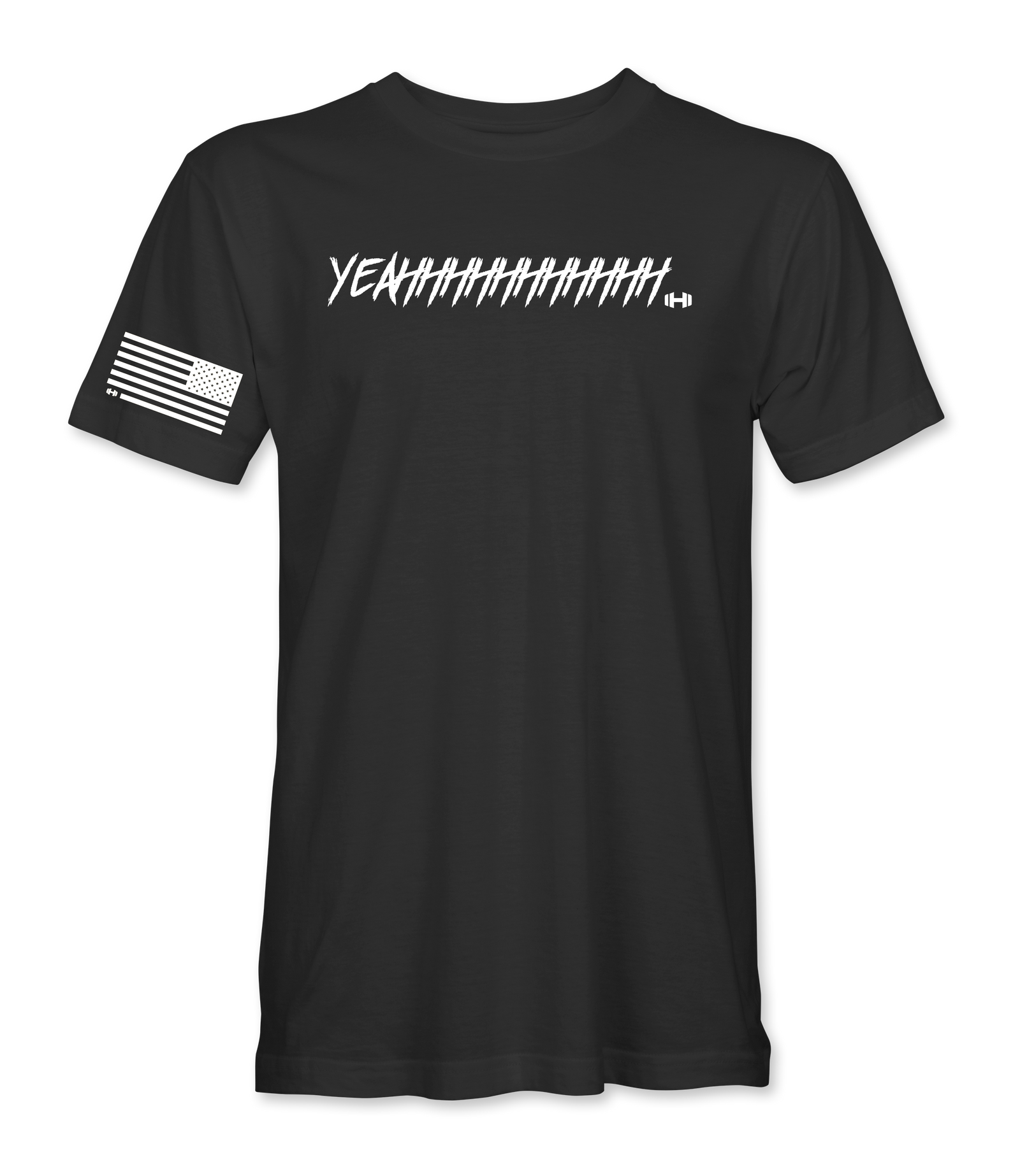 Yeahhh black t-shirt, front