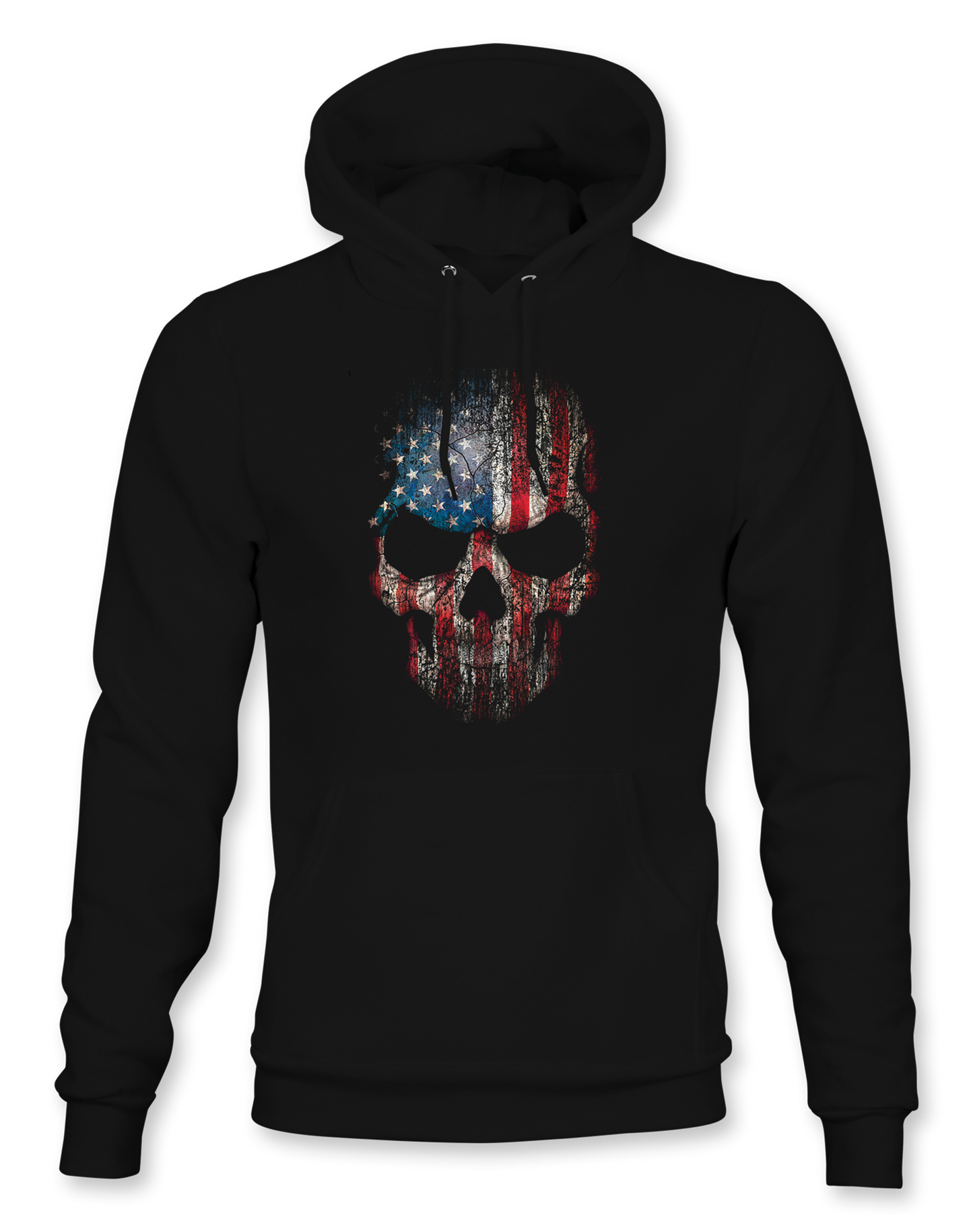 USA Flag Skull Hoodie