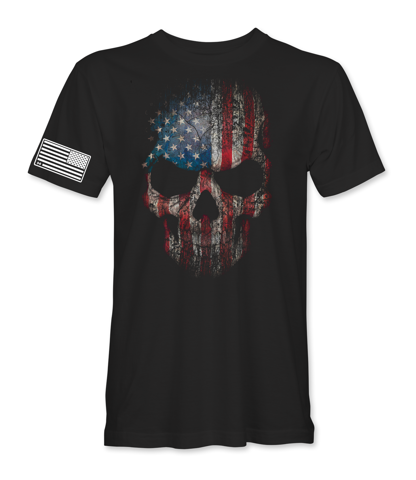 USA Flag Skull T-Shirt